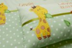 Namenskissen Babydecke Giraffe 1