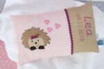 Namenskissen Kissen Mit Namen Igel Maedchen 5