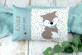 Namenskissen für Jungen und Mädchen mit Fuchs